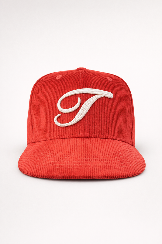 Corduroy cap.  Burnt Orange’